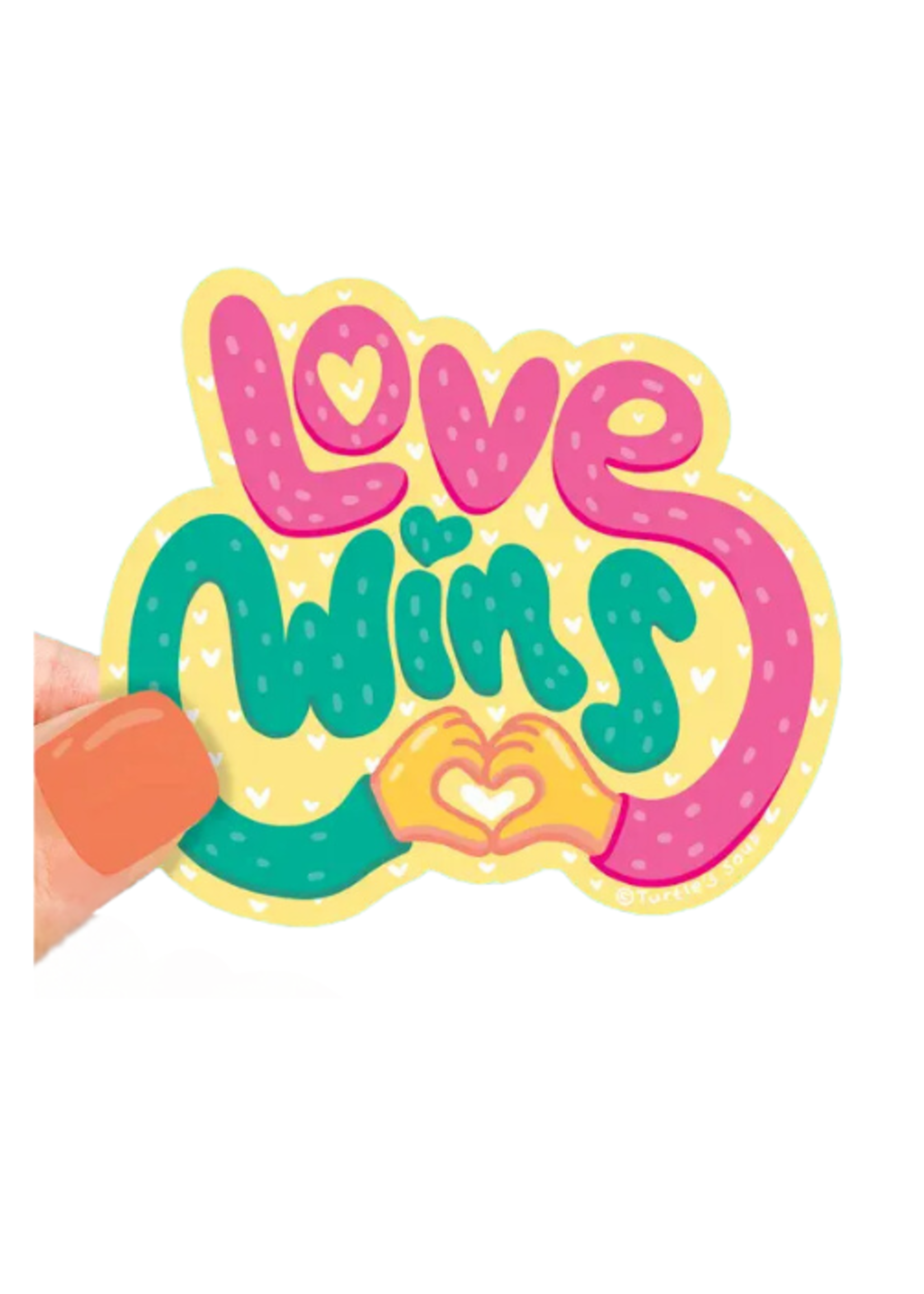 Turtle's Soup Love Wins Sticker