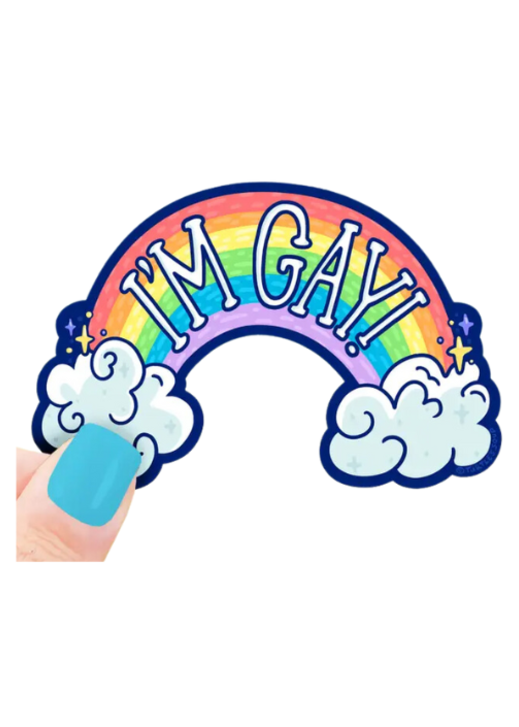 Turtle's Soup I'm Gay Sticker