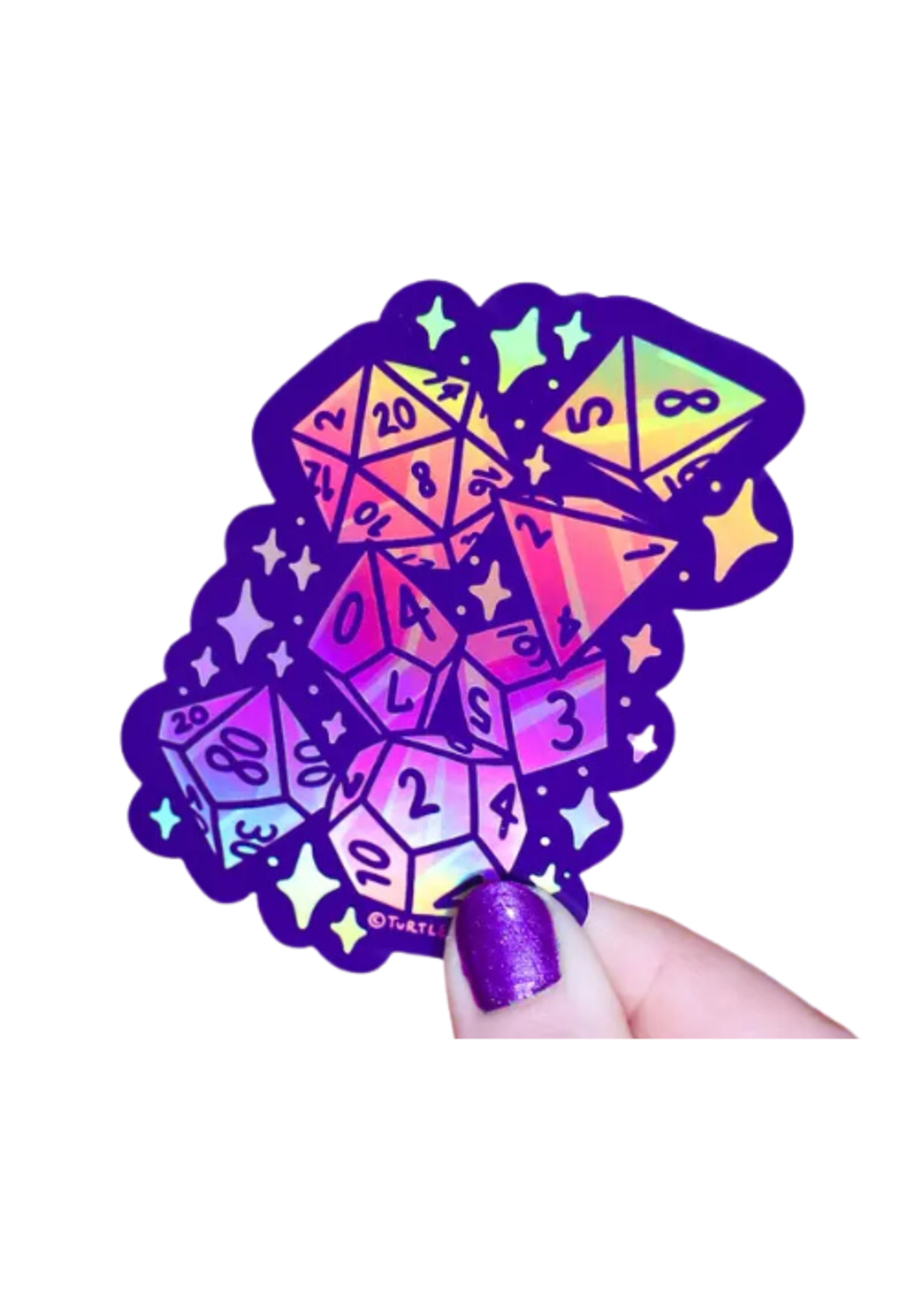 Turtle's Soup D20 Holographic Sticker
