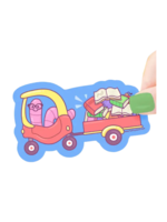 Turtle's Soup Bookworm Tow Truck Sticker