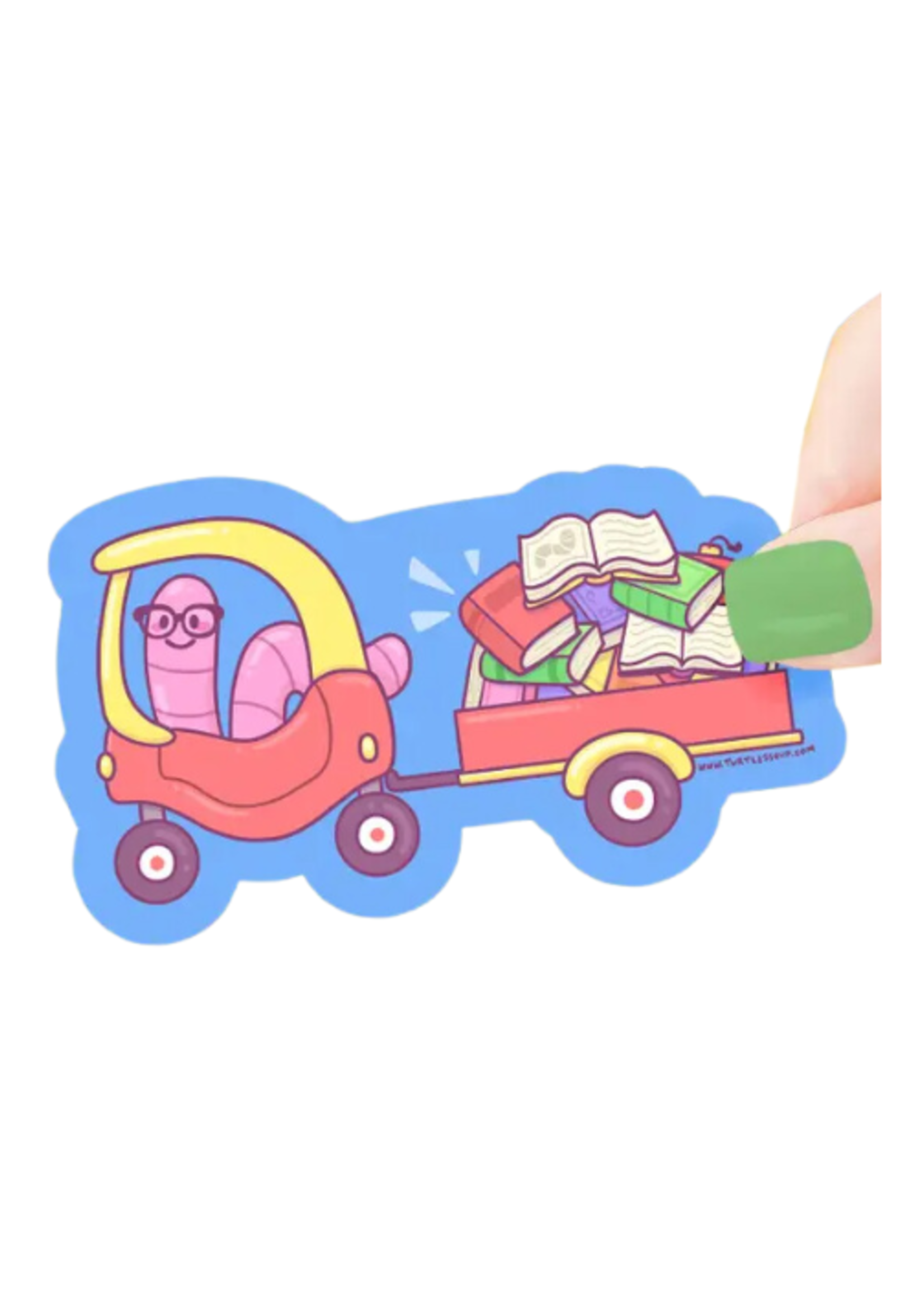 Turtle's Soup Bookworm Tow Truck Sticker