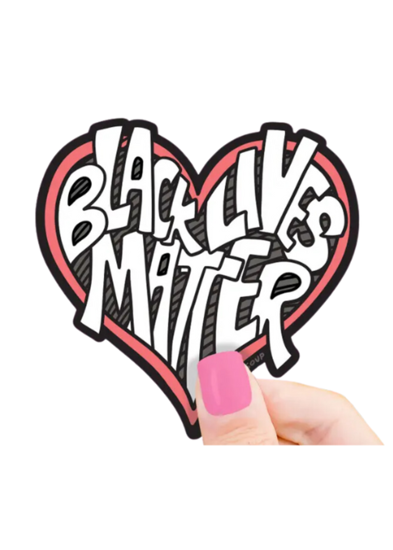 Turtle's Soup BLM Heart Sticker