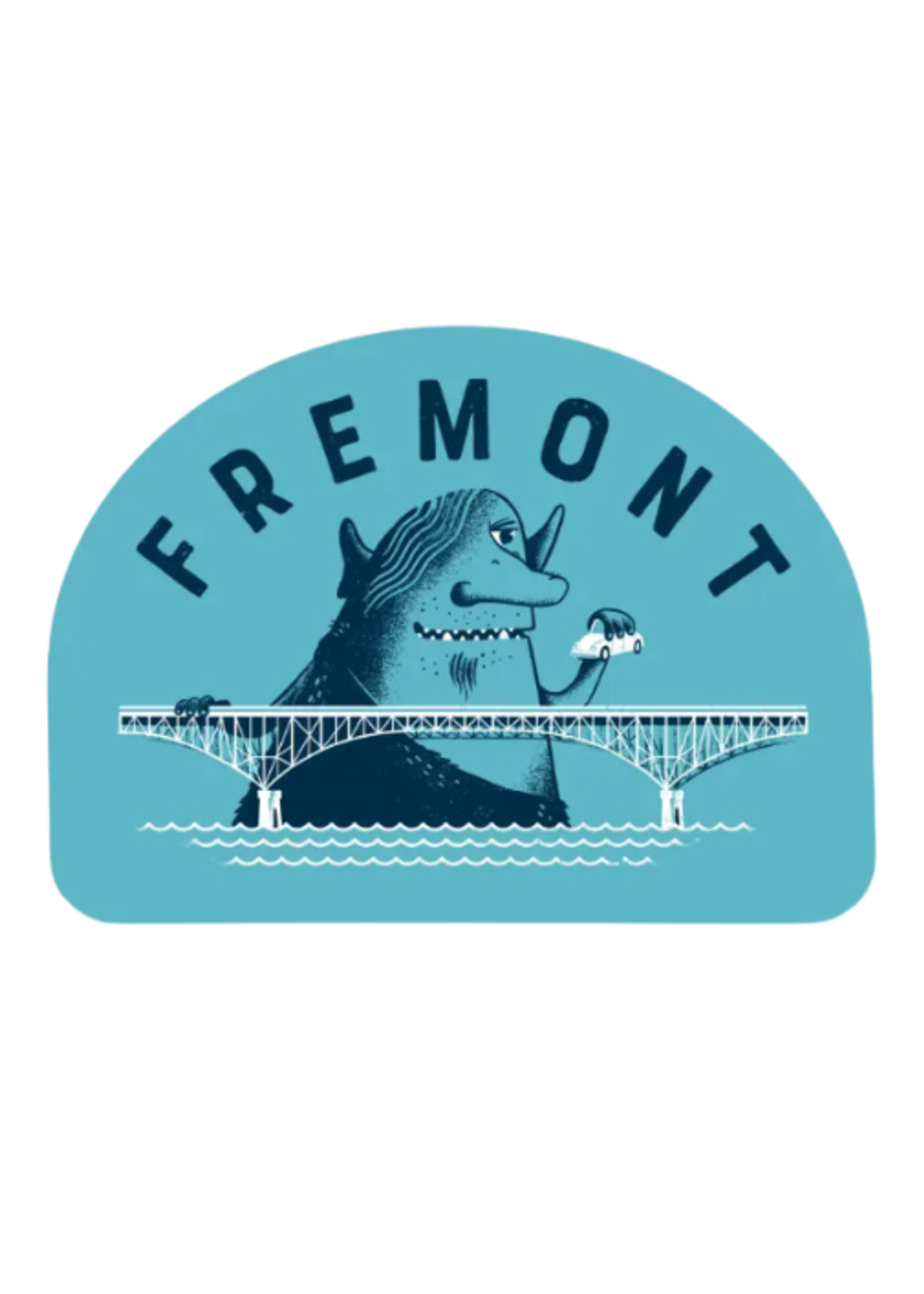 Factory 43 Fremont Bridge Monster Sticker