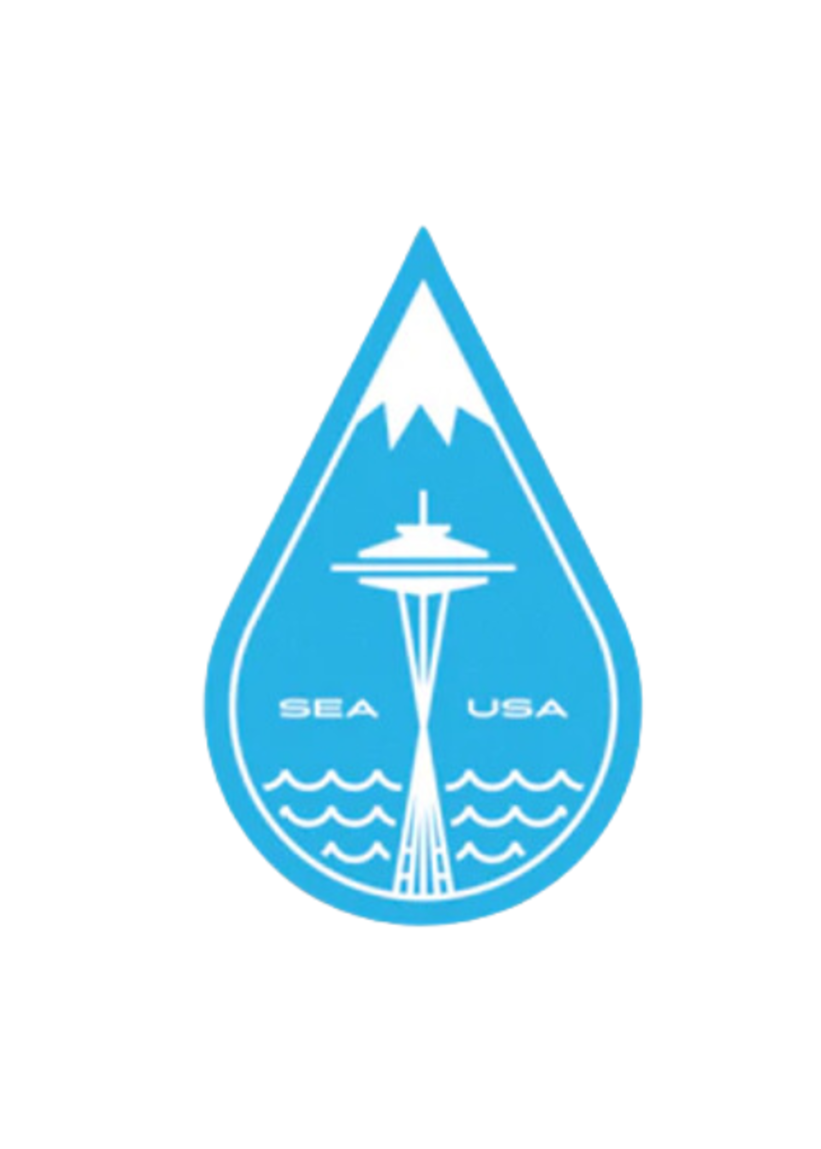 Factory 43 Seattle Raindrop Sticker