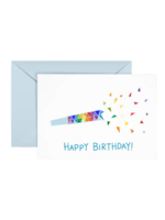 Queen Fayzel Birthday Card - Rainbow Noisemaker