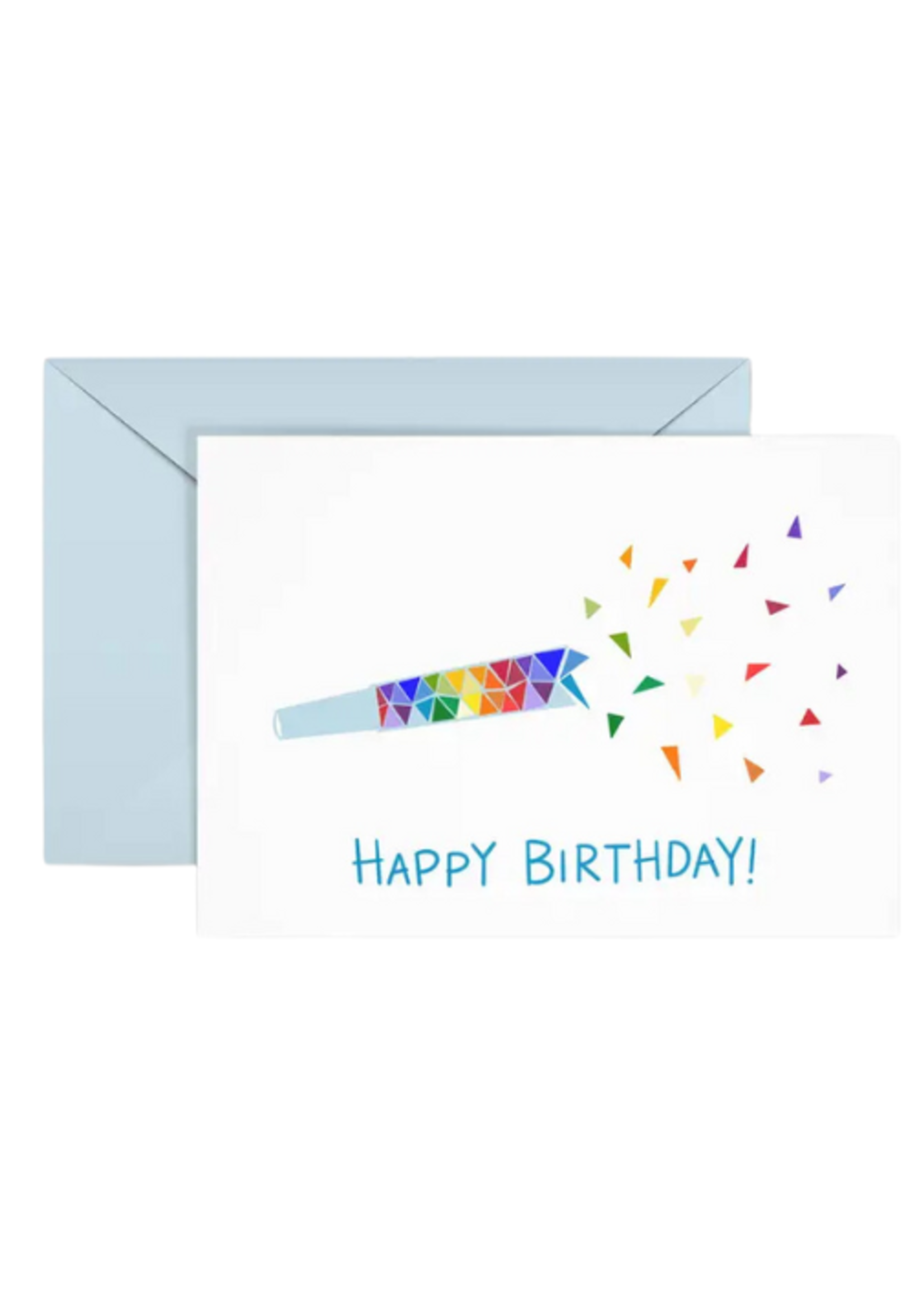 Queen Fayzel Birthday Card - Rainbow Noisemaker