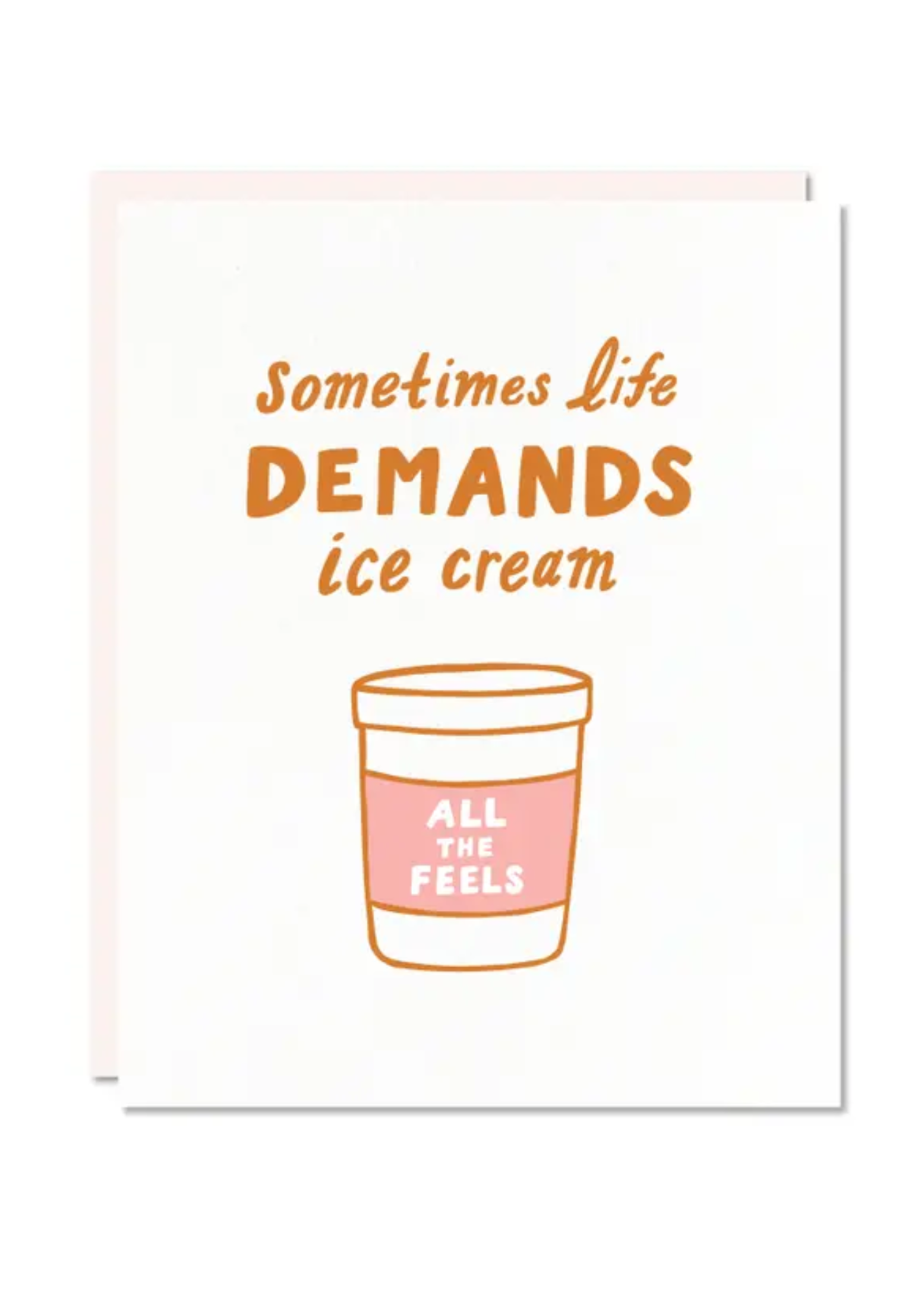 odd daughter paper co. Encouragement Card - Ice Cream