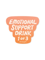 odd daughter paper co. Emotional Support Drink Sticker
