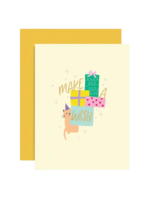 Girl of All Work Birthday Card - Cat Wishes