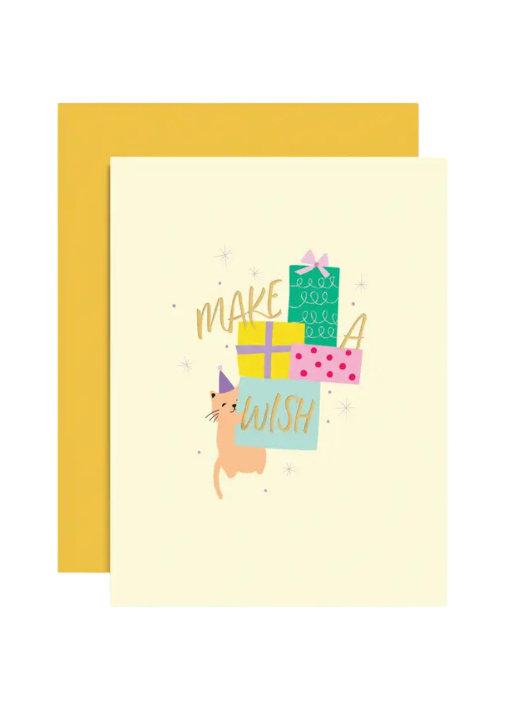 Girl of All Work Birthday Card - Cat Wishes
