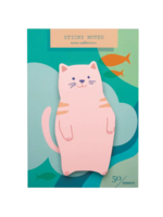Girl of All Work Gone Fishin' Cat Sticky Notes