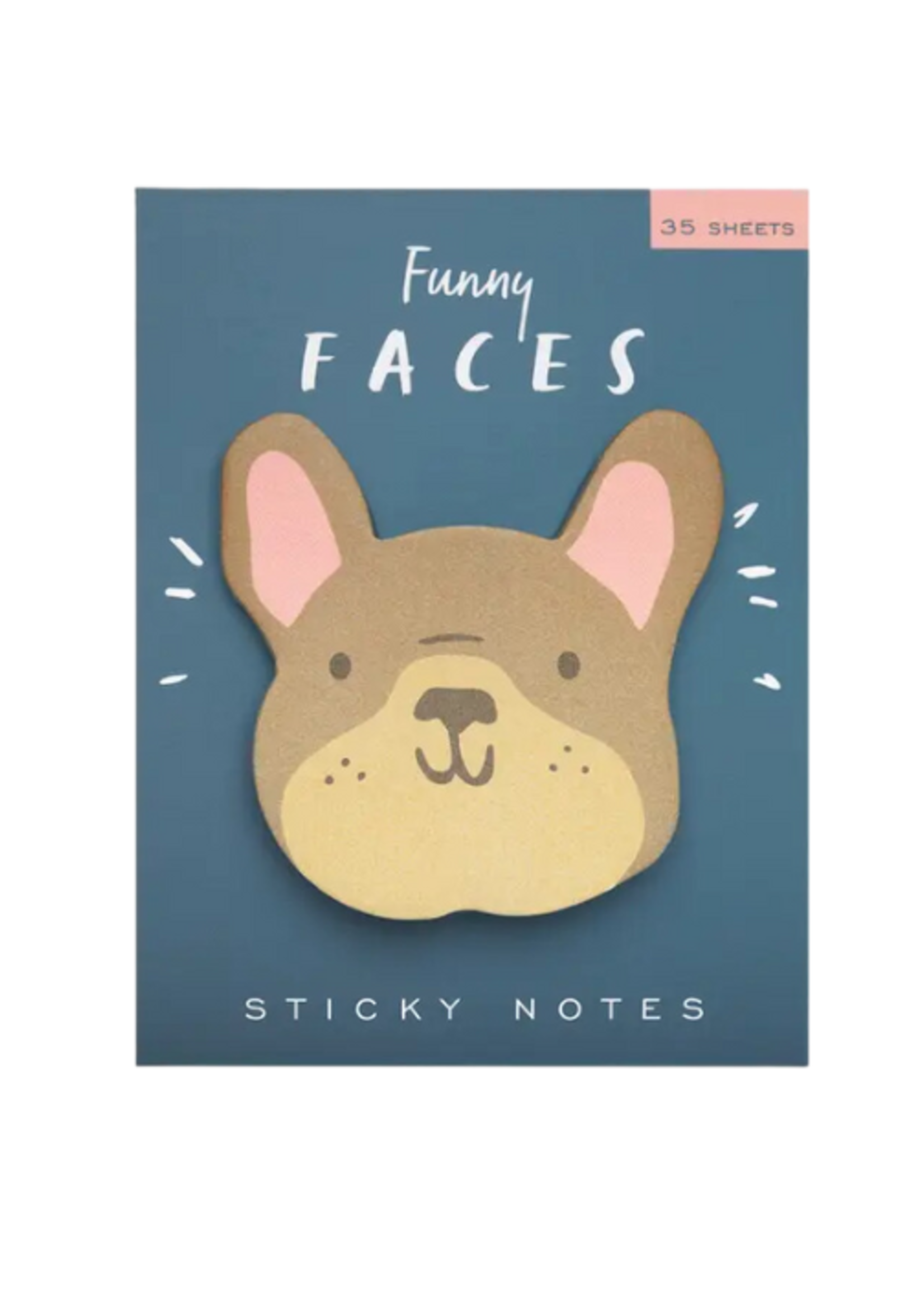 Girl of All Work French Bulldog Sticky Notes