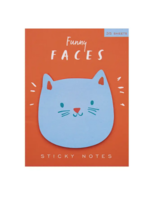 Girl of All Work Cat Funny Faces Sticky Notes