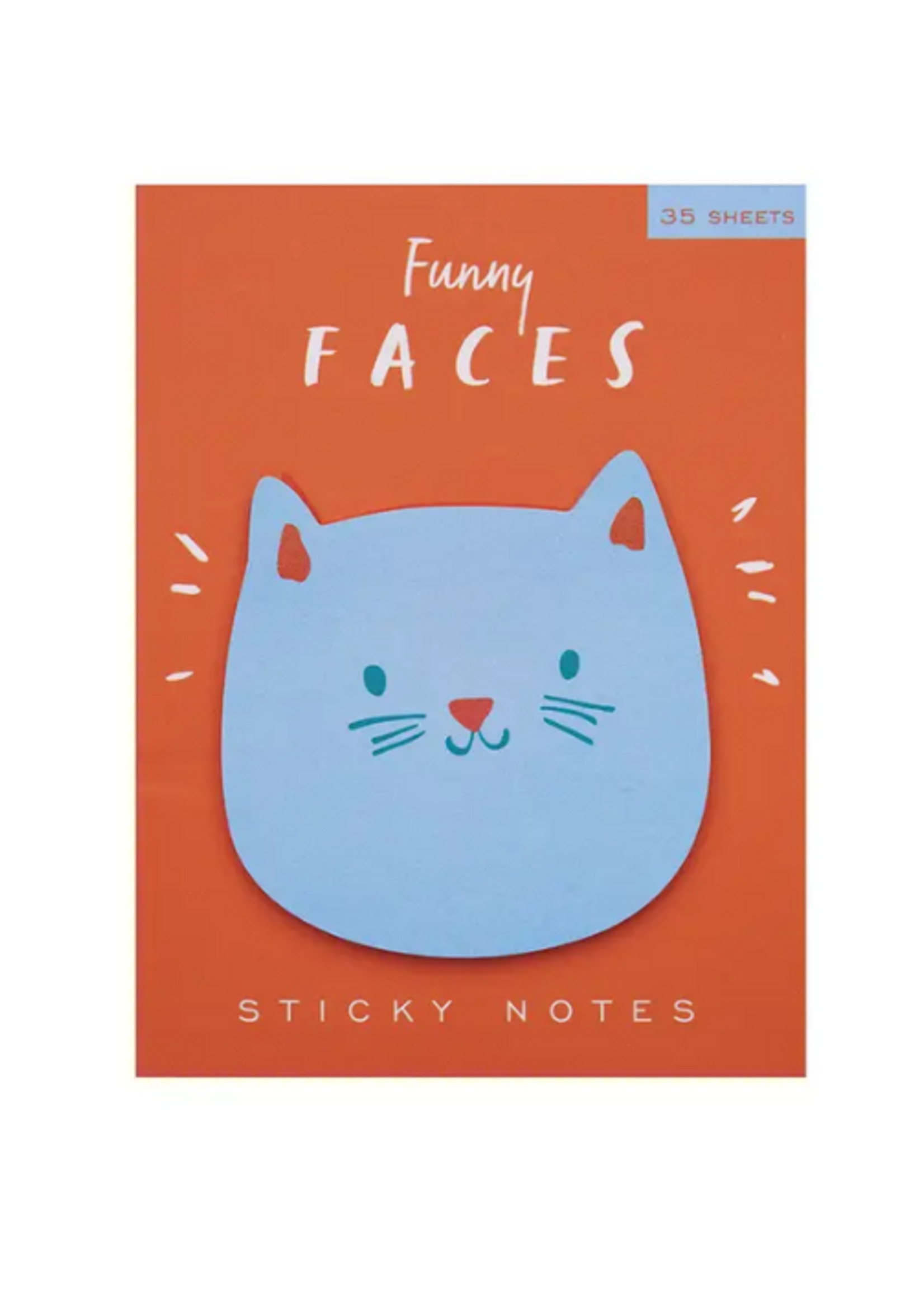 Girl of All Work Cat Funny Faces Sticky Notes