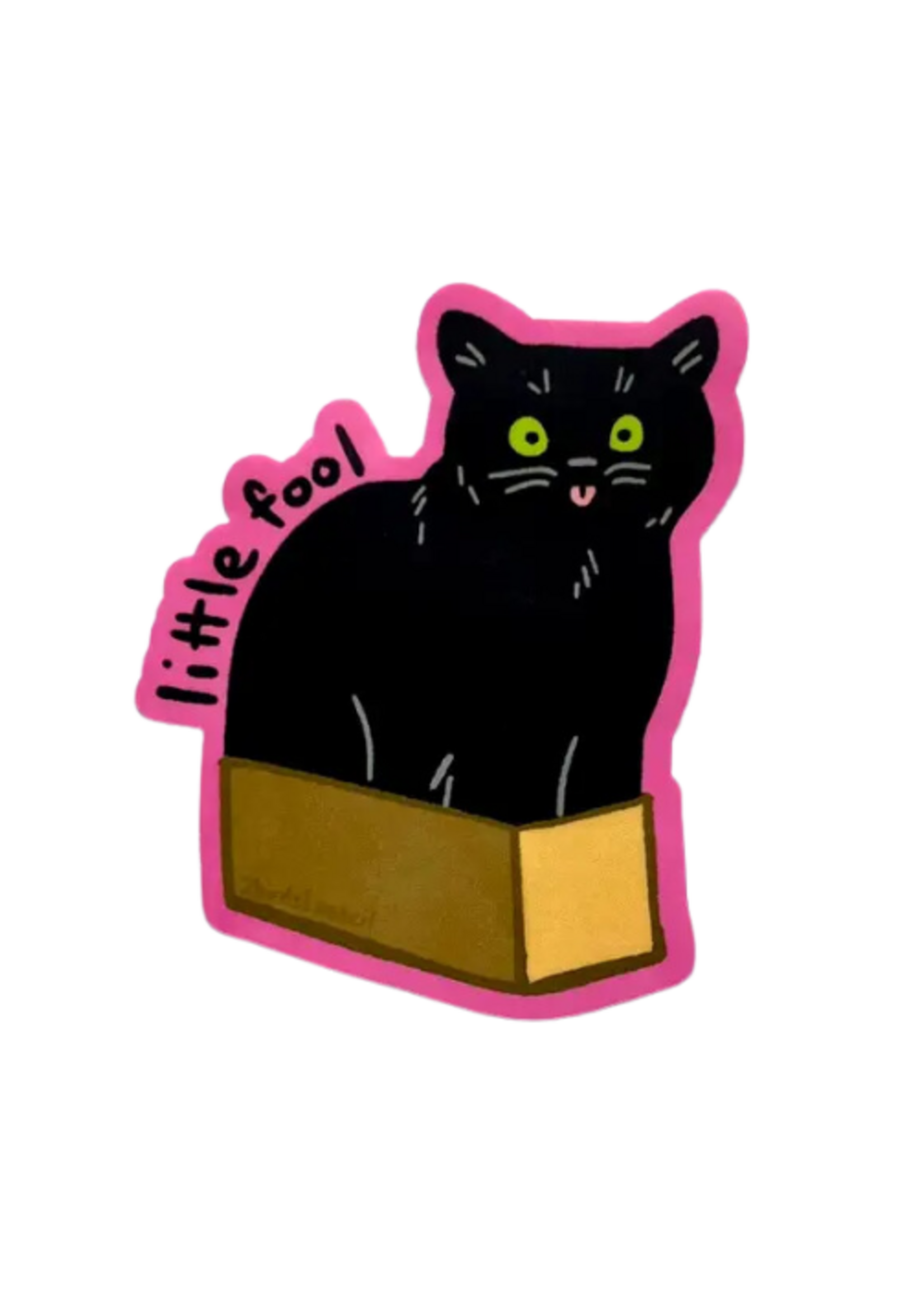 2Birds1Pencil Illustrations Little Fool Sticker