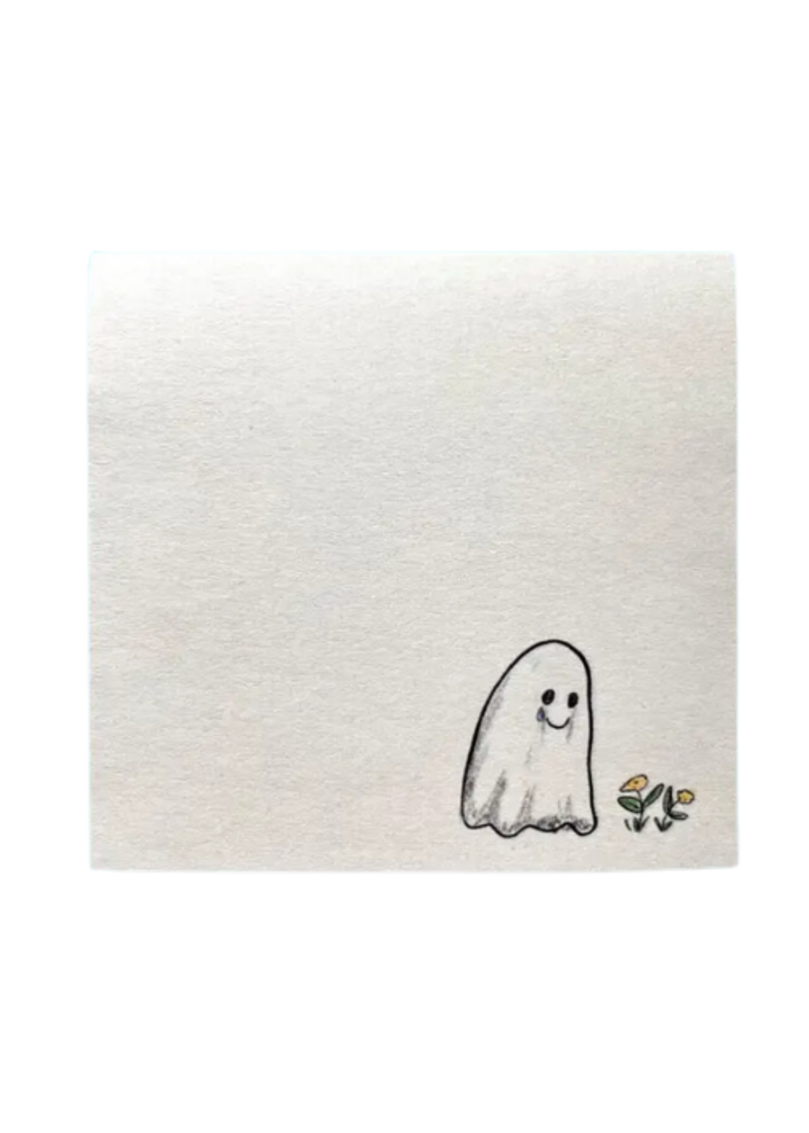 2Birds1Pencil Illustrations Sad Ghost Sticky Notes