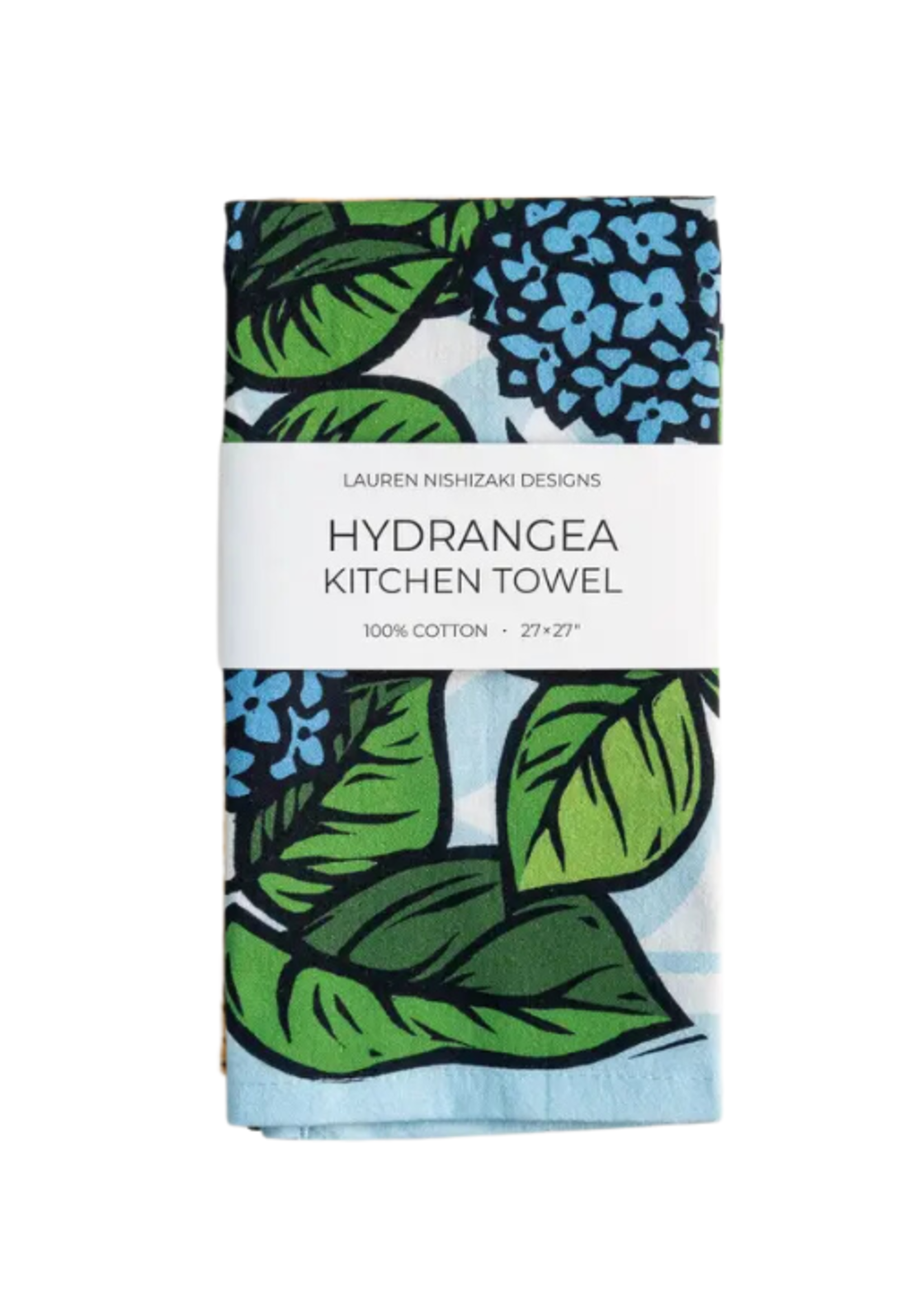 Lauren Nishizaki Designs Hydrangea Kitchen Towel