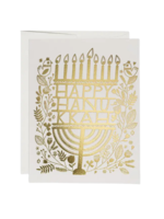 Red Cap Cards Holiday Card - Hanukkah Candles