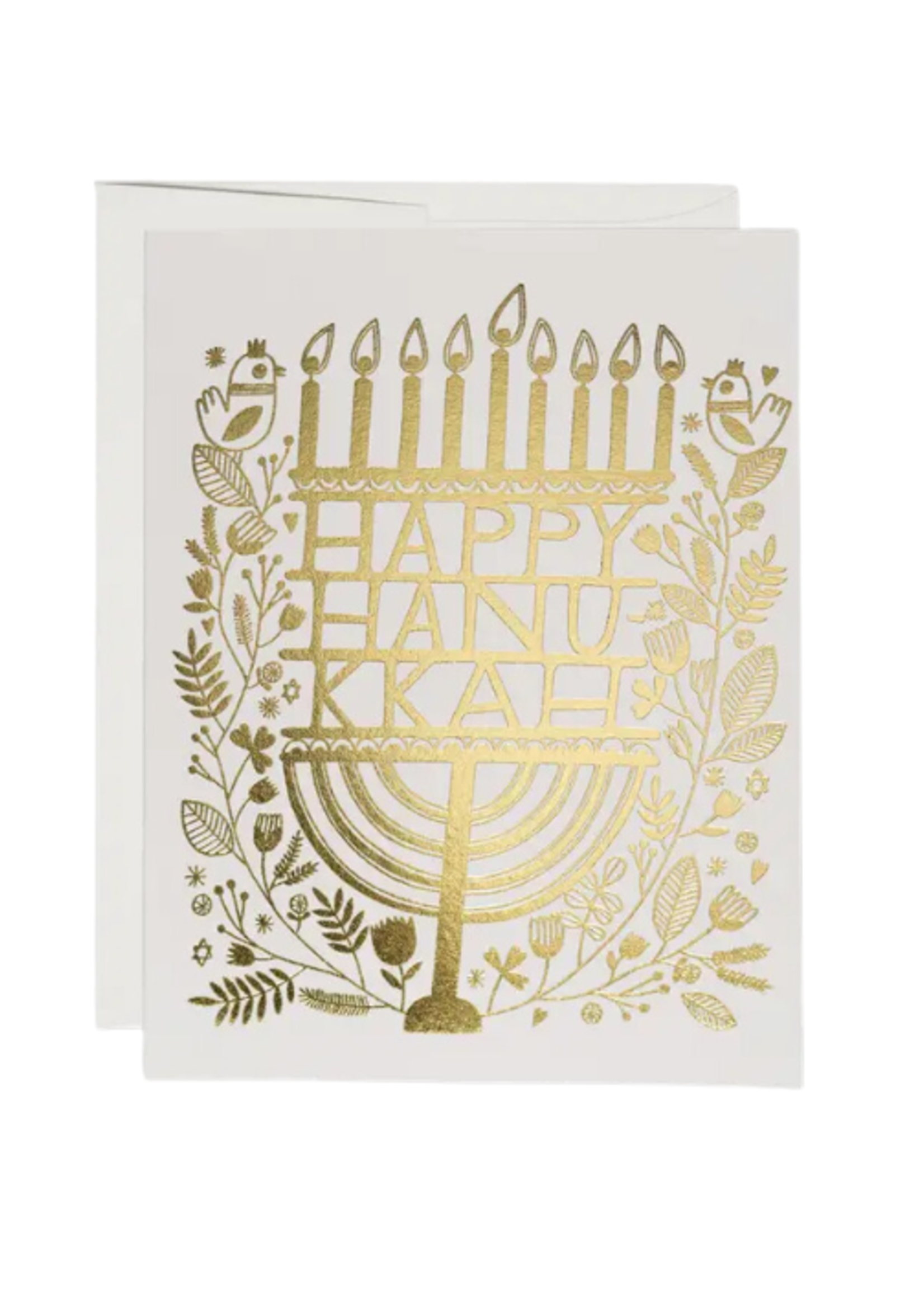 Red Cap Cards Holiday Card - Hanukkah Candles