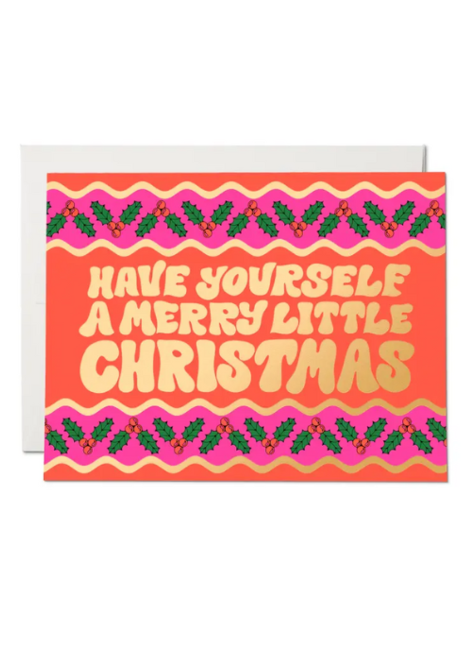 Red Cap Cards Holiday Card - Christmas Sweater