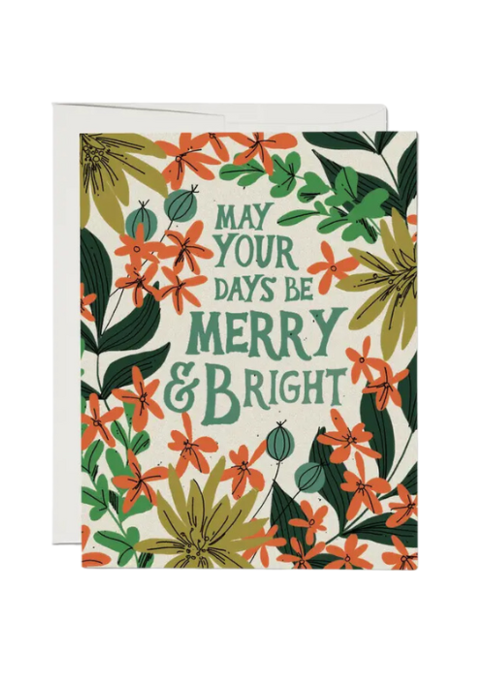 Red Cap Cards Holiday Card - May Your Days