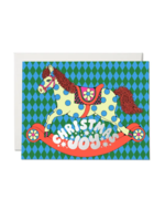 Red Cap Cards Holiday Card - Christmas Horse