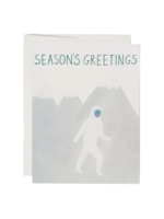Red Cap Cards Holiday Card - Holiday Yeti