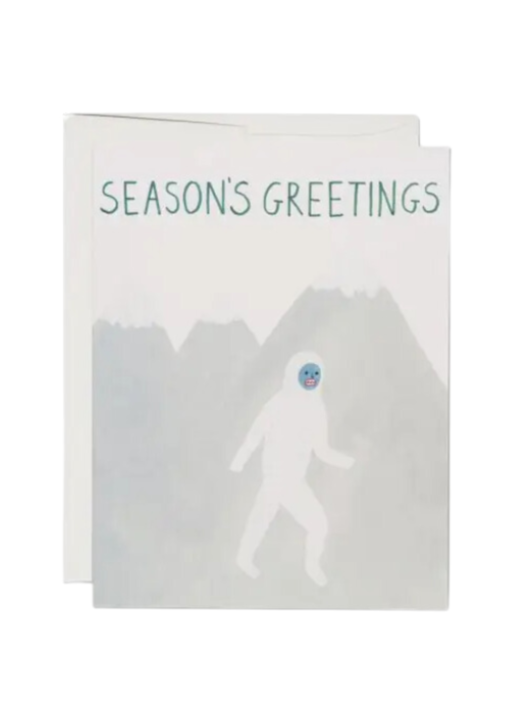 Red Cap Cards Holiday Card - Holiday Yeti
