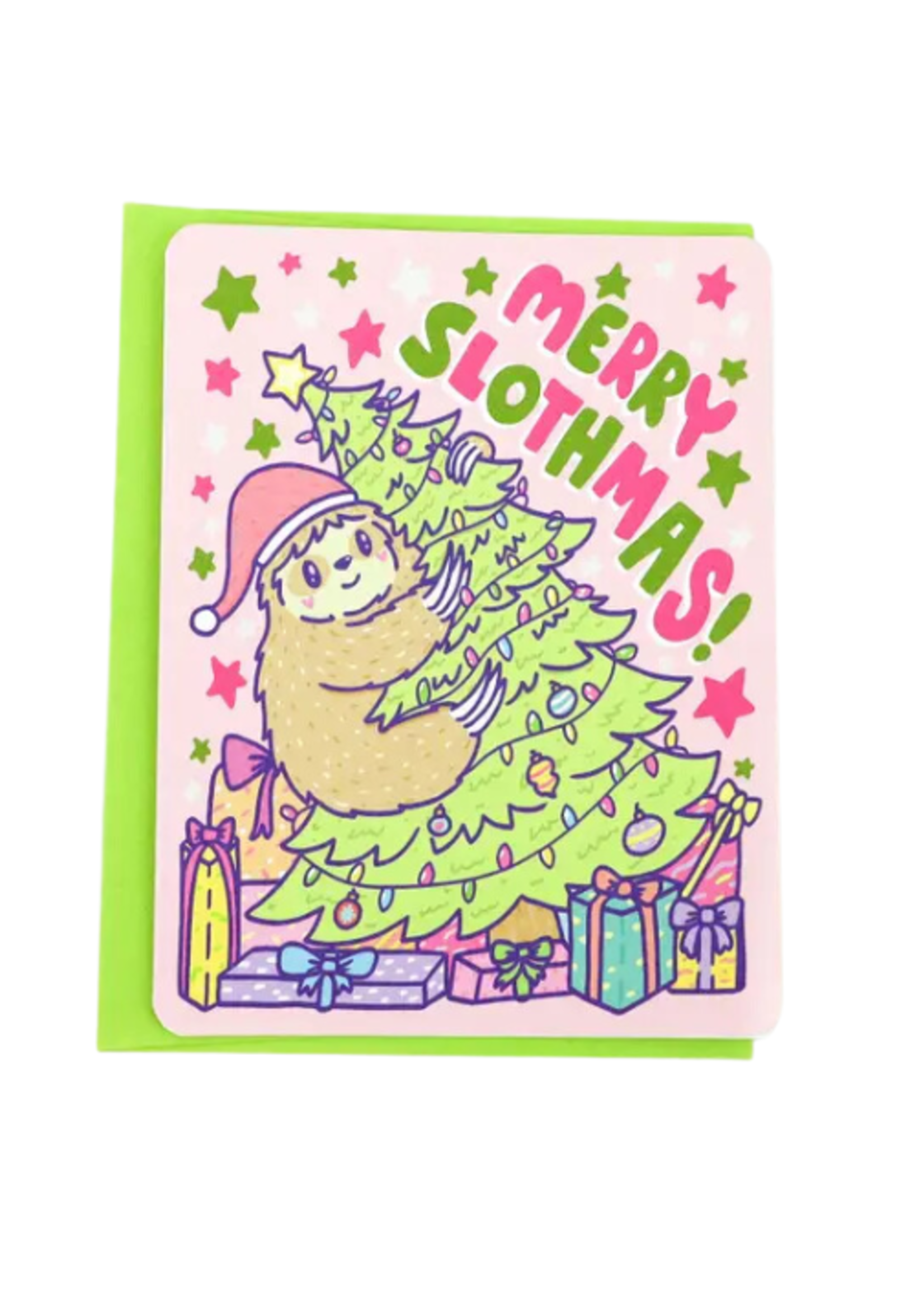 Turtle's Soup Holiday Card - Merry Slothmas