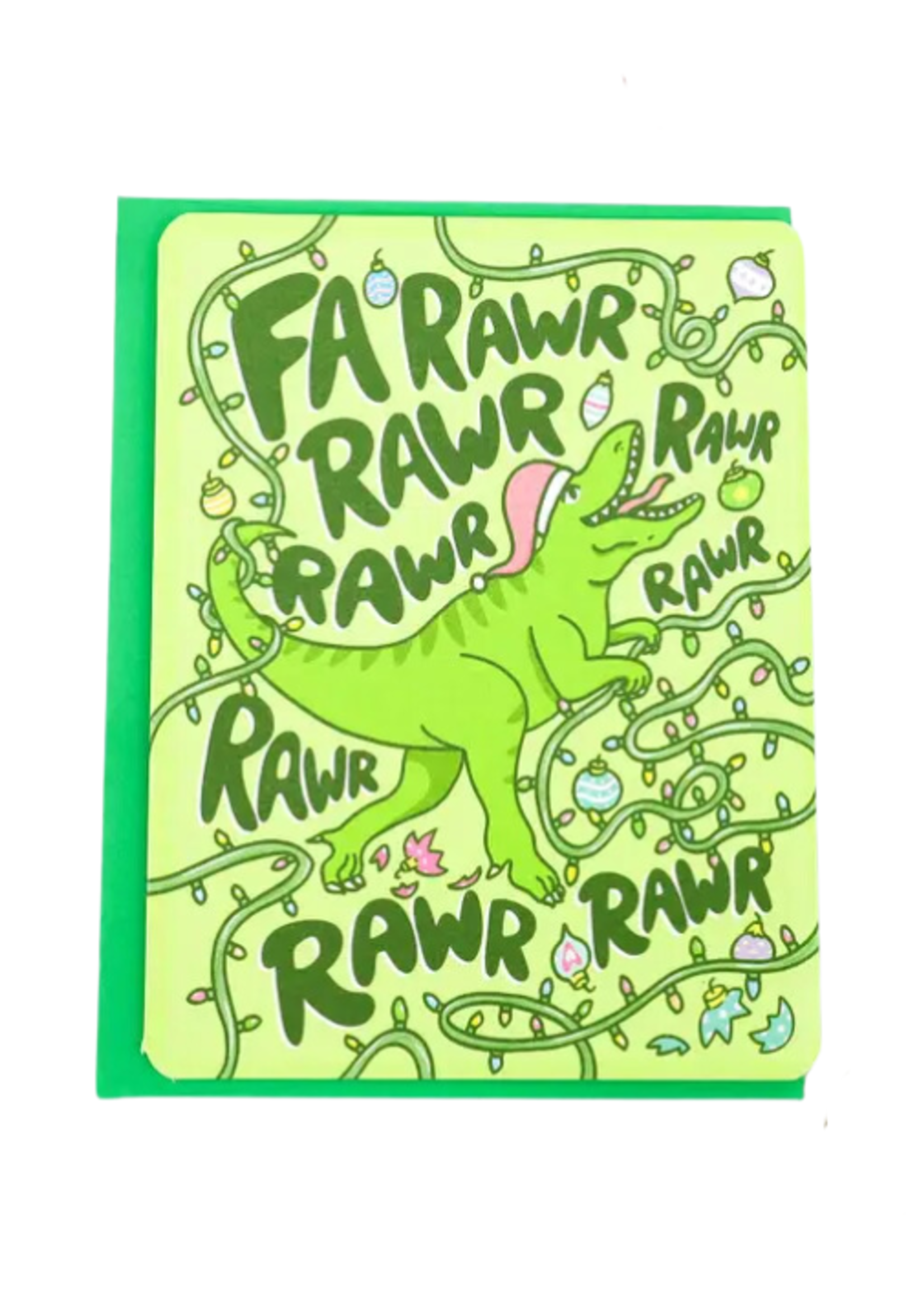 Turtle's Soup Holiday Card - Fa Rawr Rawr