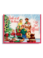 Smitten Kitten Holiday Card - Can't Afford