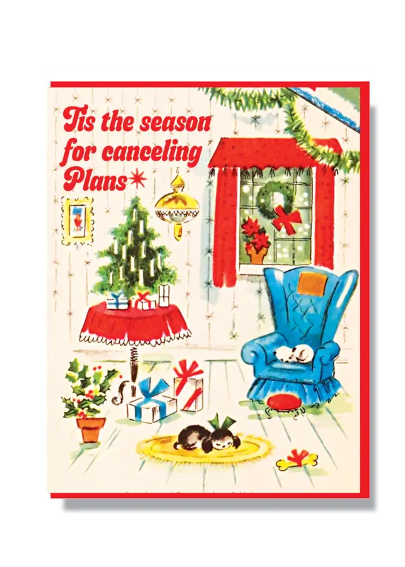 Smitten Kitten Holiday Card - Cancelling Plans