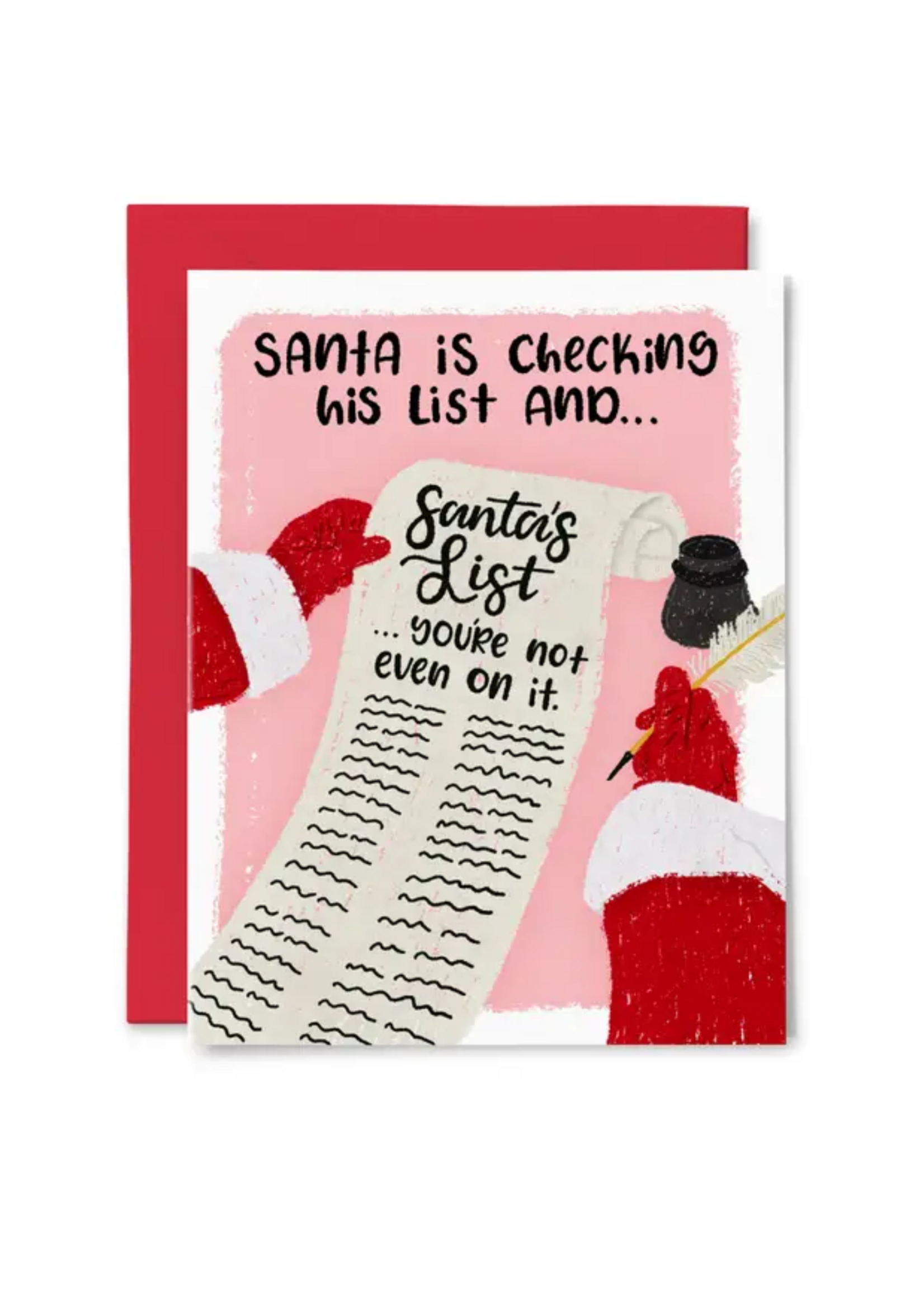 Paper Bunny Press Holiday Card - Santa's List