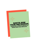 That's So Andrew Holiday Card - Santa Saw Your Instagram