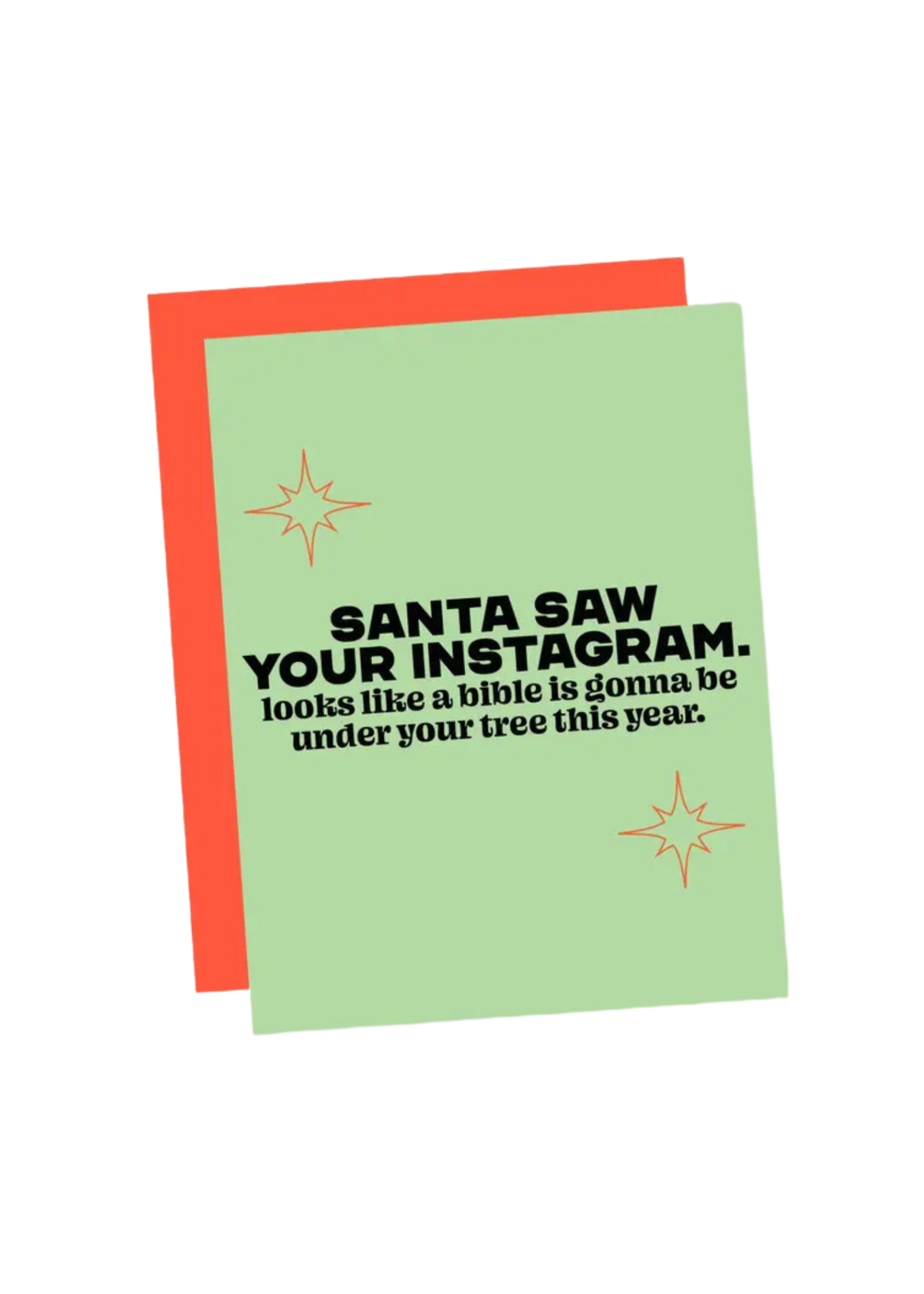 That's So Andrew Holiday Card - Santa Saw Your Instagram