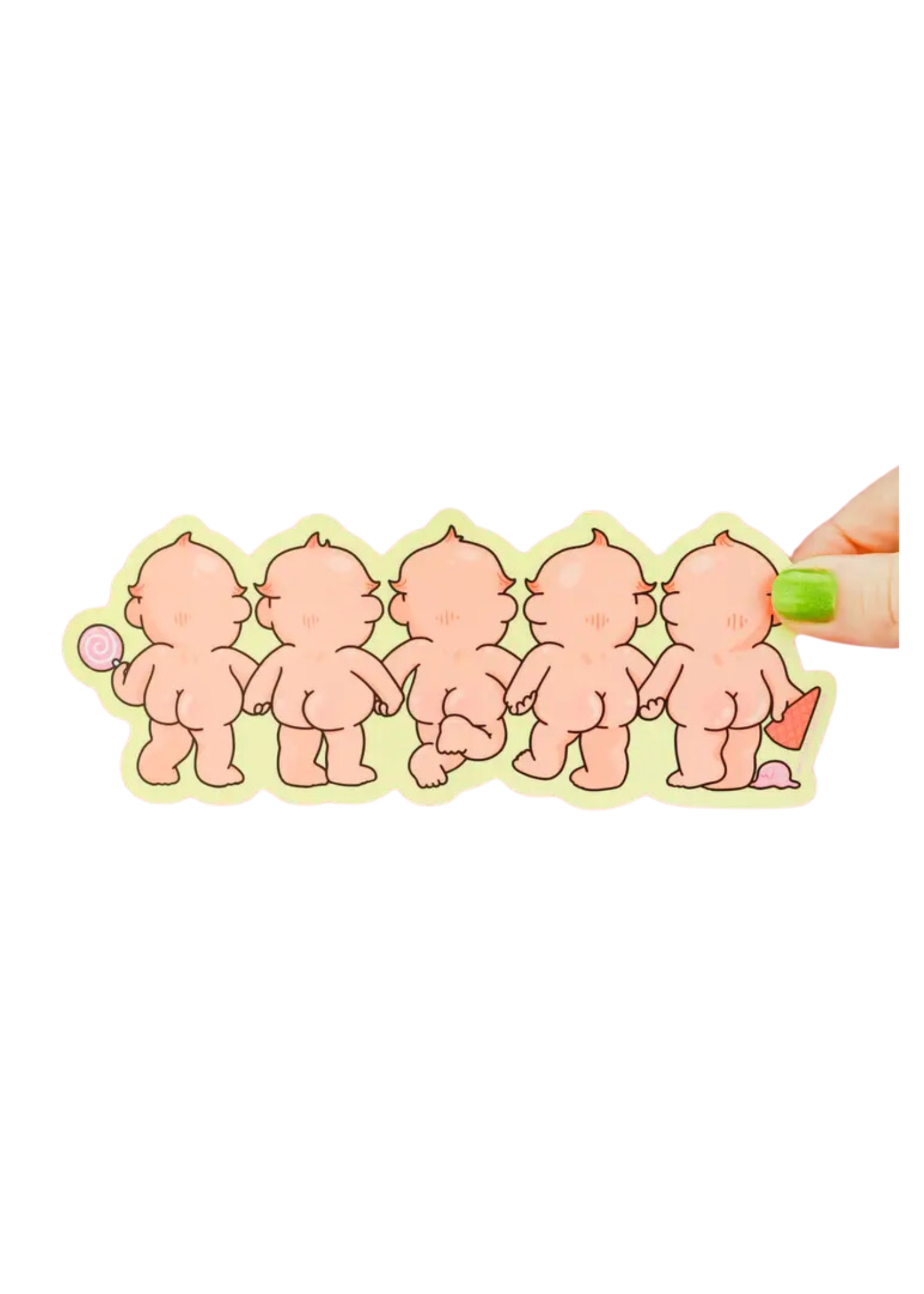 Turtle's Soup Cutie Pie Baby Butts Long Sticker