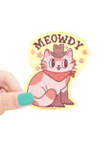 Turtle's Soup Meowdy Cowboy Cat Sticker