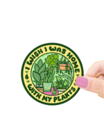 Turtle's Soup Home With My Plants Sticker