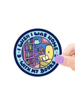 Turtle's Soup Home With My Books Sticker