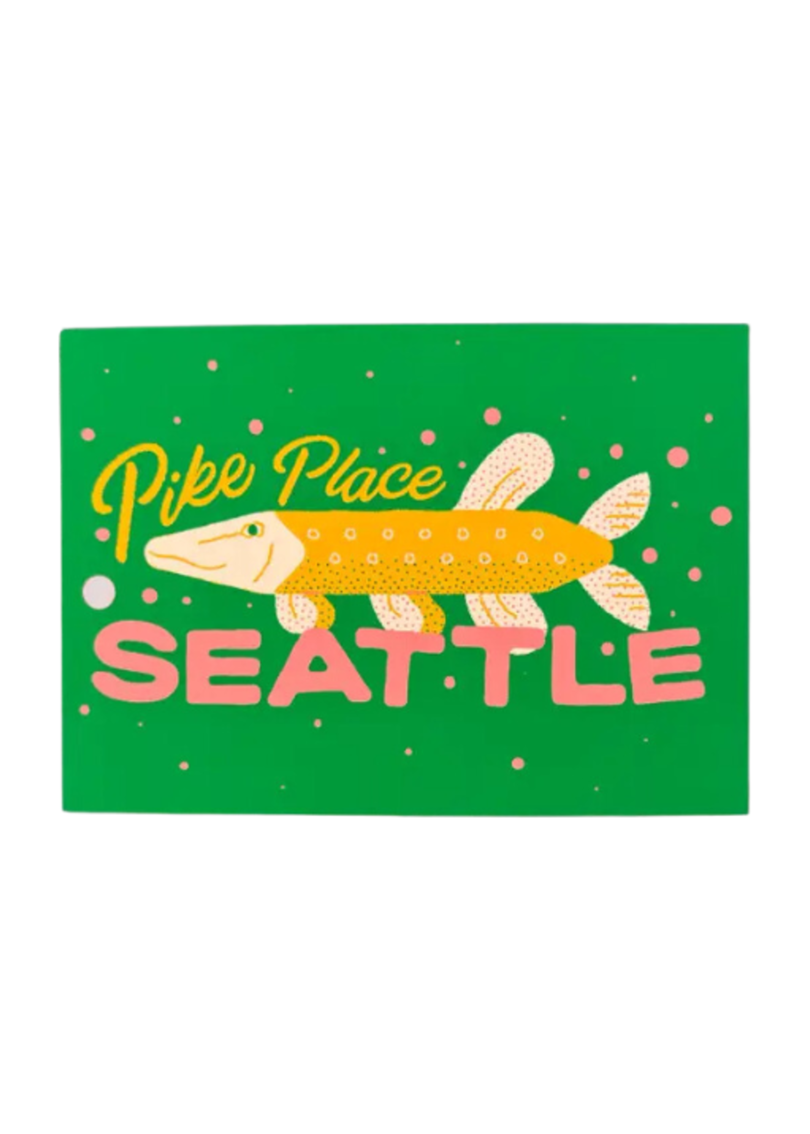 Wug Prints Pike Place Salmon Postcard