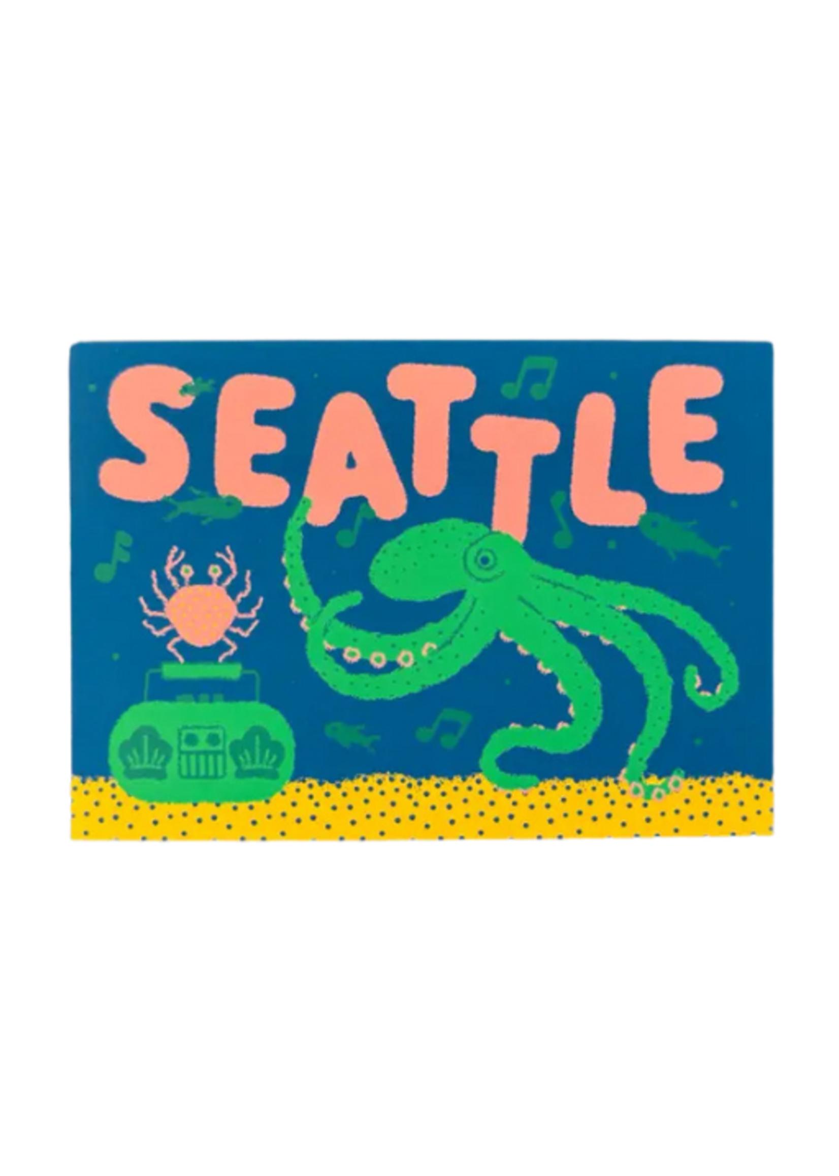 Wug Prints Octopus Postcard