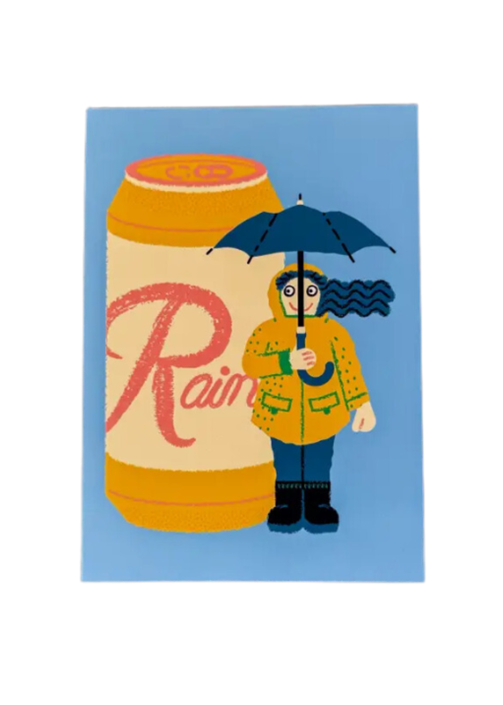 Wug Prints Rainier Girl Postcard