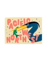 Wug Prints Grey Heron Postcard
