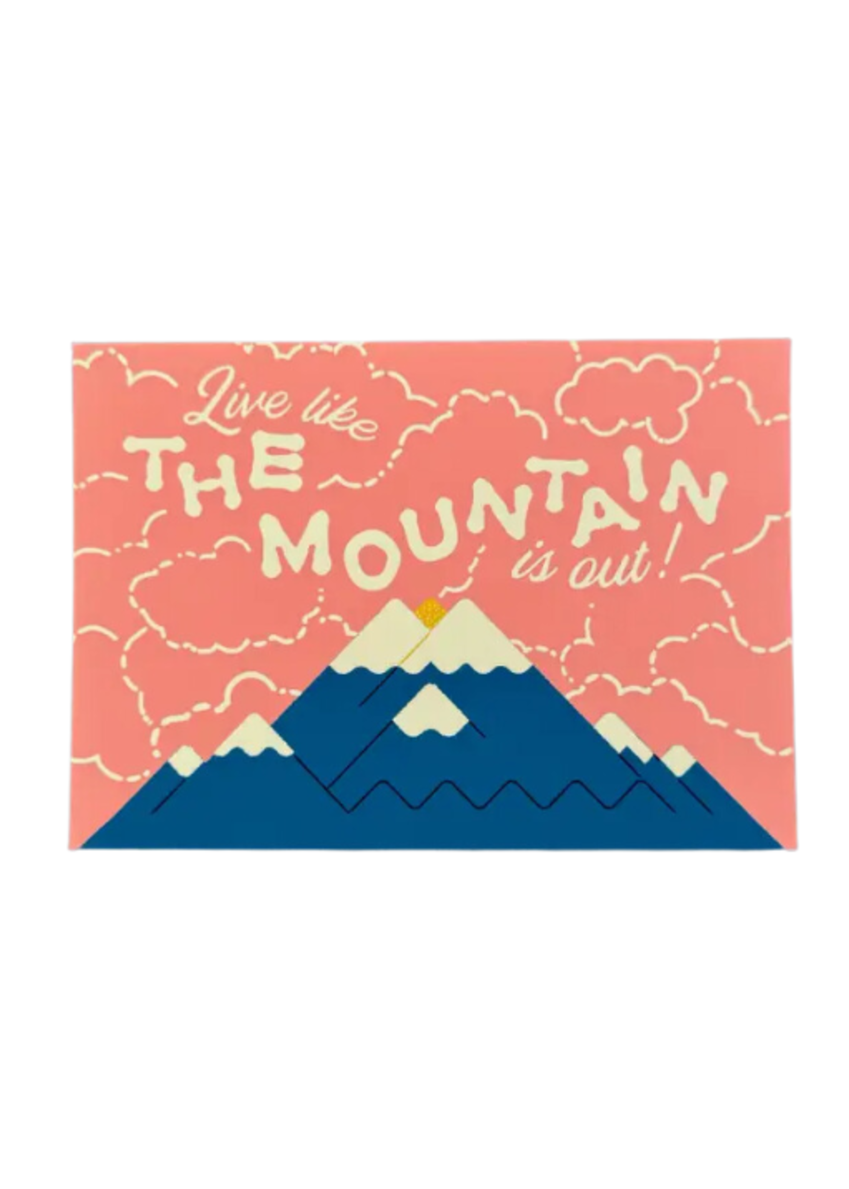 Wug Prints Mountain Is Out Postcard