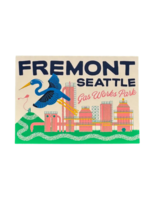 Wug Prints Fremont Gas Works Postcard