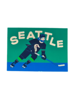 Wug Prints Seattle Kraken Player Postcard