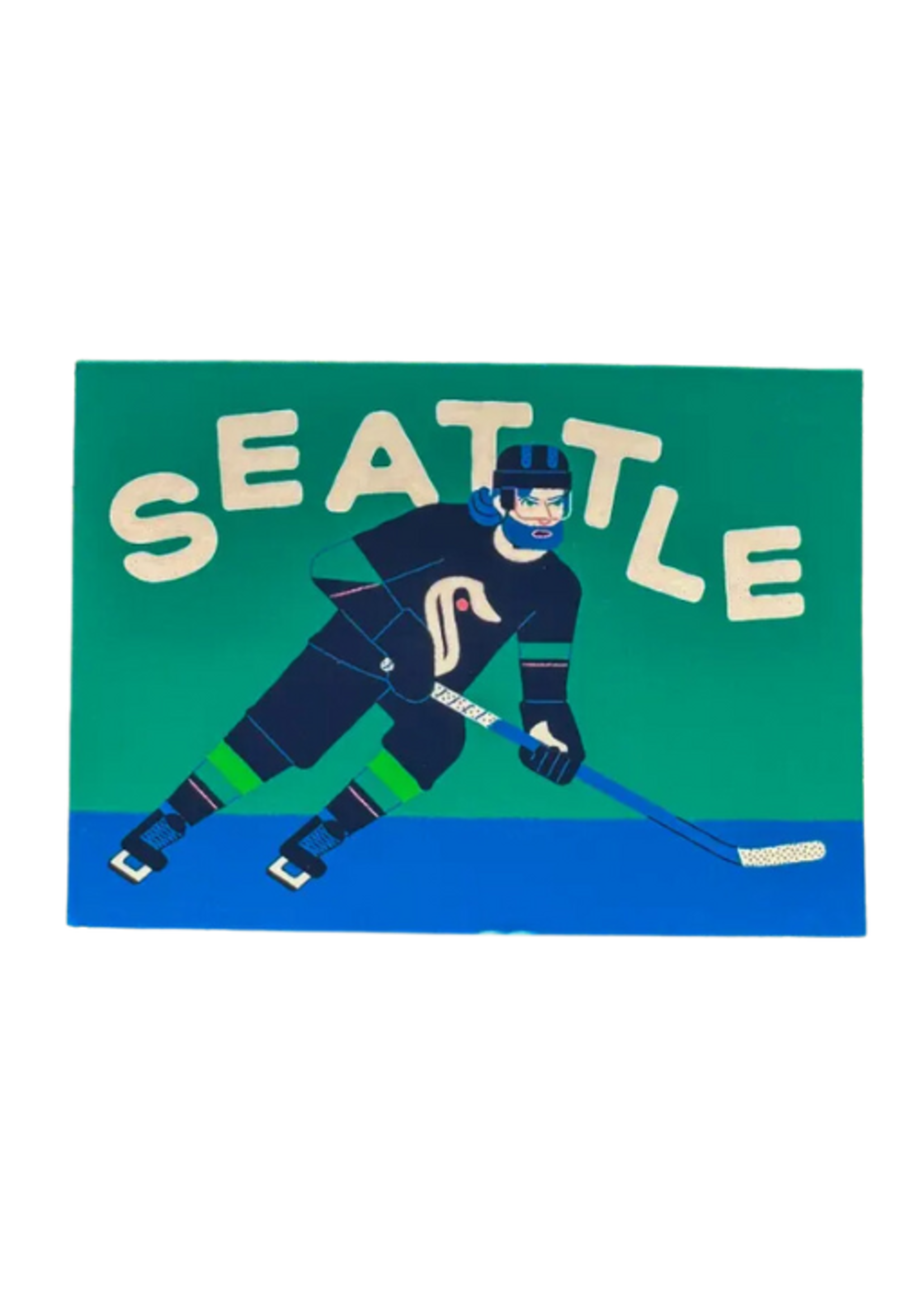 Wug Prints Seattle Kraken Player Postcard