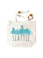 Potluck Press Cloudy Seattle Skyline Tote