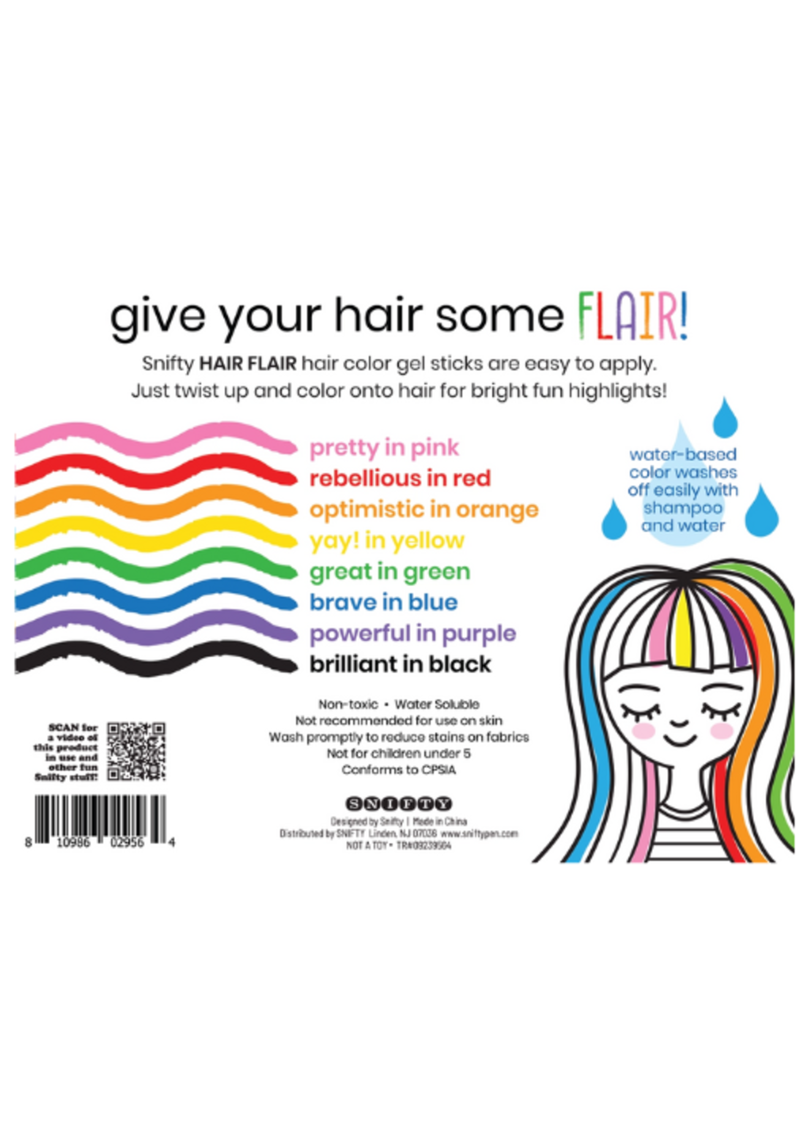 Snifty Hair Flair Color Gel Sticks