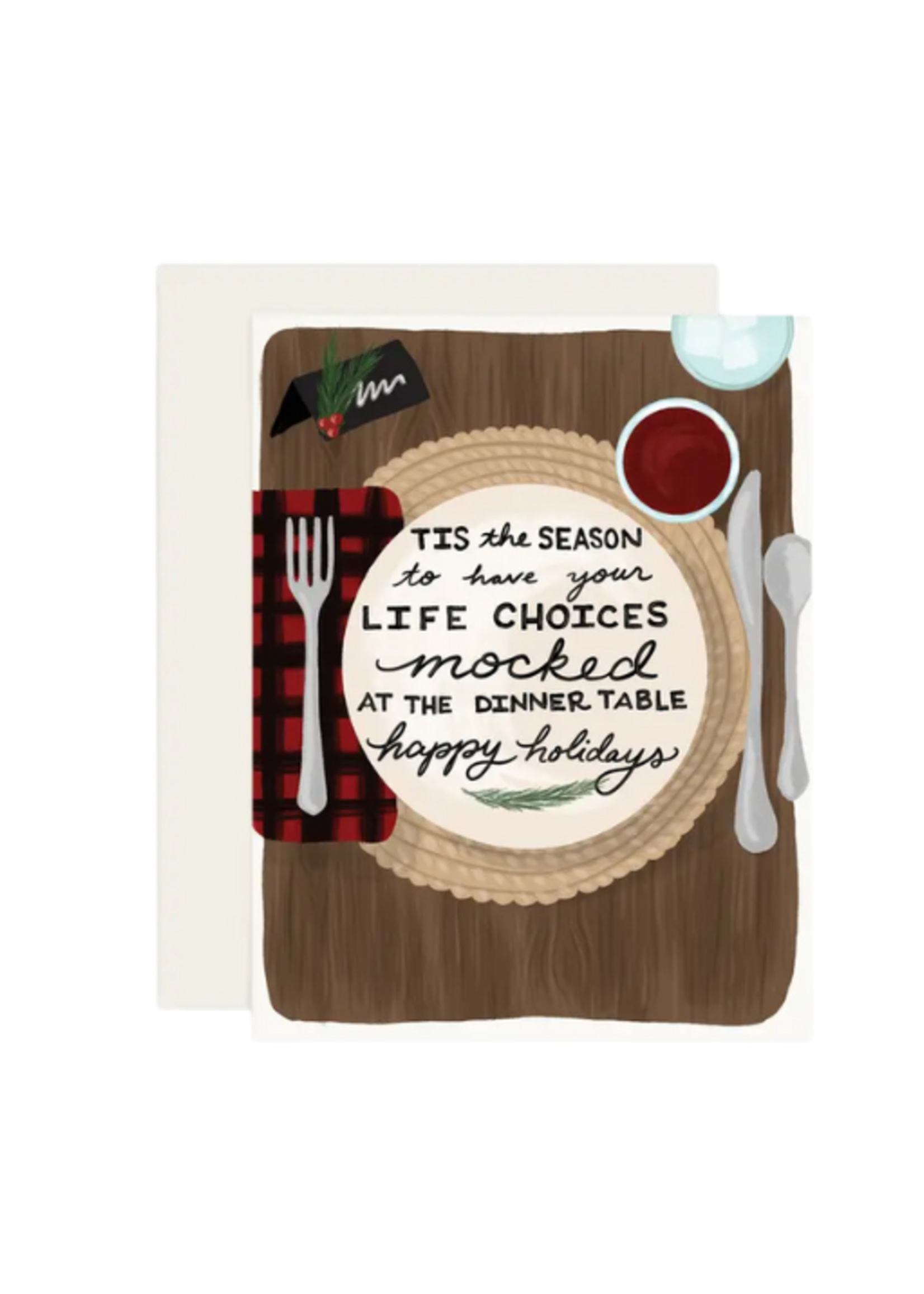 Slightly Stationery Holiday Card - Mocked